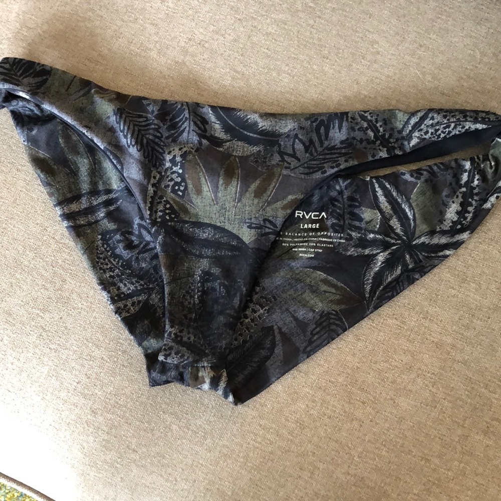 RVCA printed large bathing suit bottoms